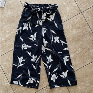 Floral Wide Leg Pants - Small